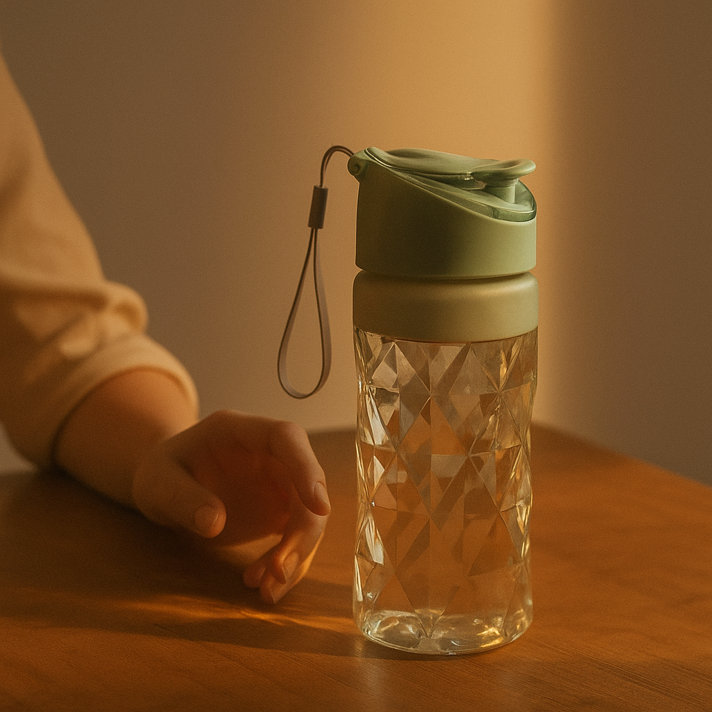 Heart to Hand 500Ml Clear Water Bottle